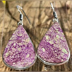 Purpurite Earrings 1 7/8”